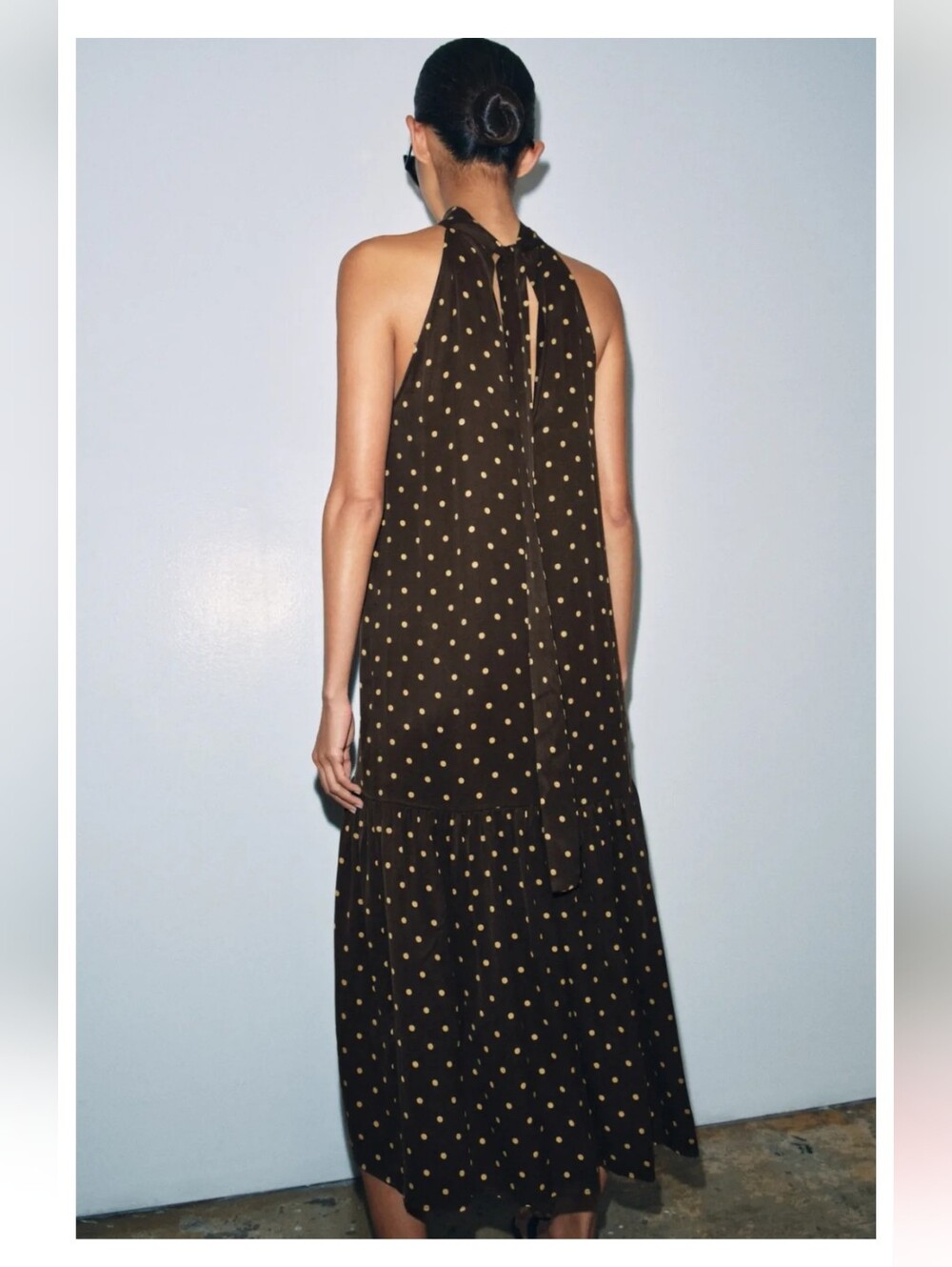 BNWT! Zara Halter Polka Dot Dress - Picture 3 of 5